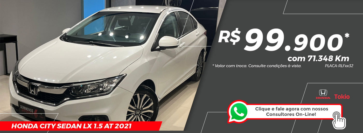 Oferta Honda CITY LX 1.5 AT 2021