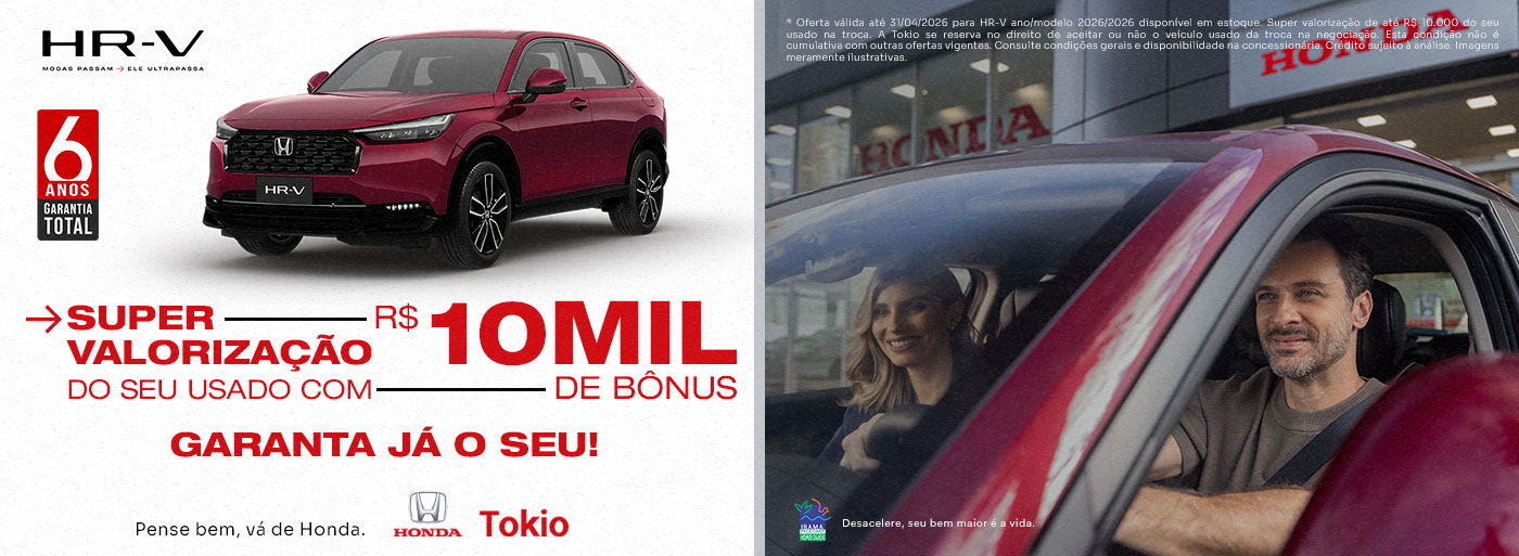 Oferta Linha Honda 0Km