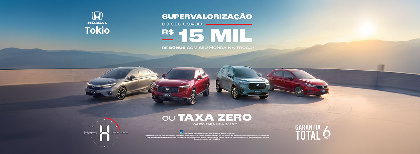 Oferta Linha Honda 0Km